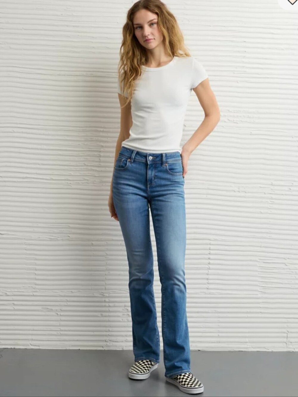 American Eagle Kick Boot Super Low Rise Jean LONG